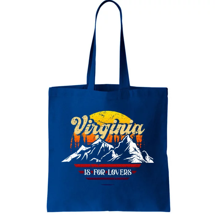 Virginia Is For The Lovers Vacation Sunset Mountain Tote Bag