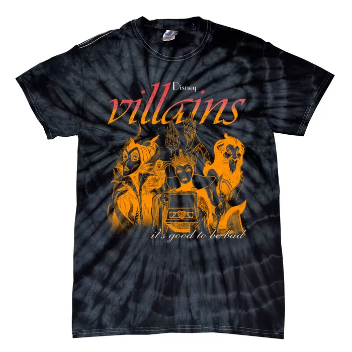 Villains Its Good To Be Bad Retro Maleficent Evil Queen Hades Jafa Tie-Dye T-Shirt