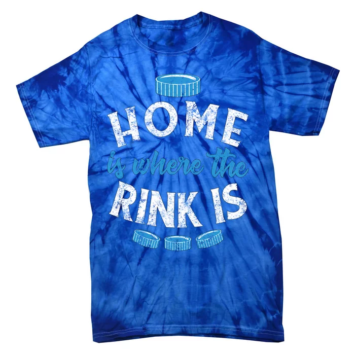 Vintage Ice Hockey Quote Mom Dad Player Fan Gift Tie-Dye T-Shirt