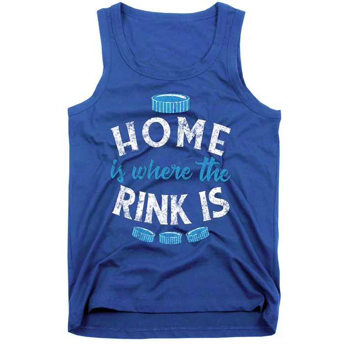 Vintage Ice Hockey Quote Mom Dad Player Fan Gift Tank Top