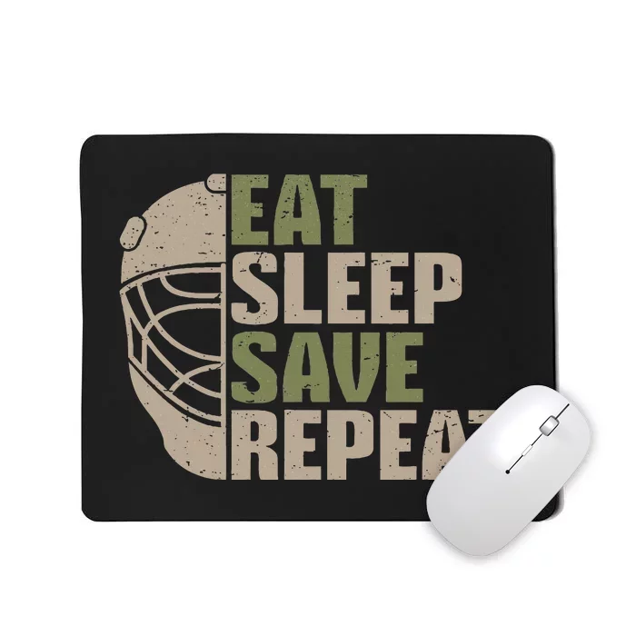 Vintage Ice Hockey Goalie Mousepad