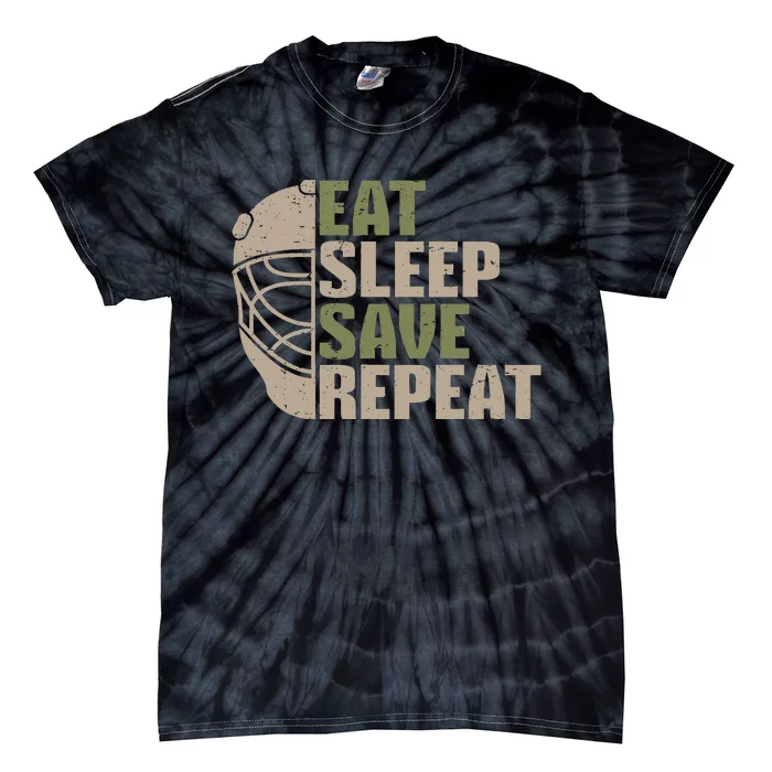 Vintage Ice Hockey Goalie Tie-Dye T-Shirt