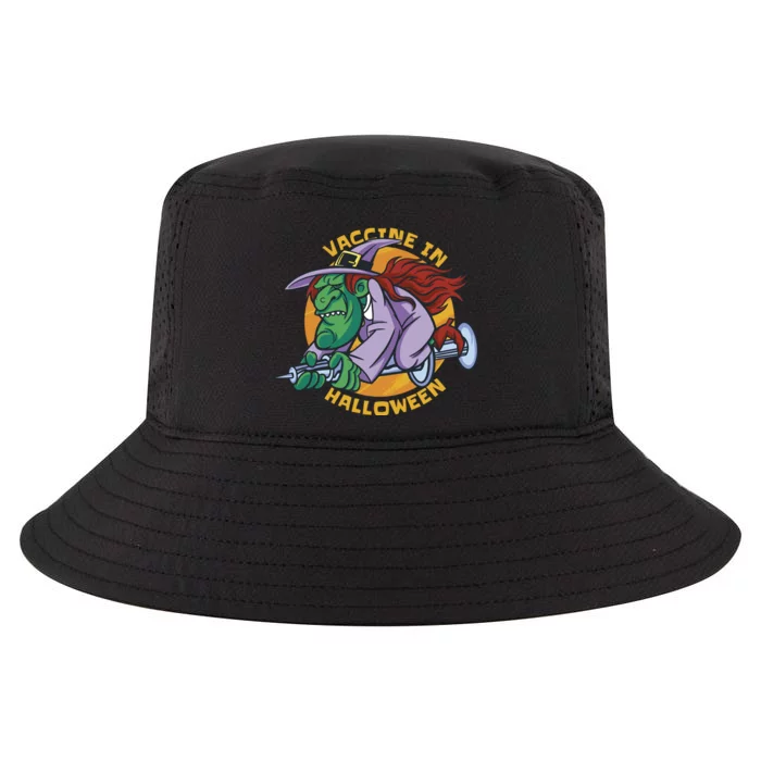 Vaccine In Halloween Witch Cool Comfort Performance Bucket Hat