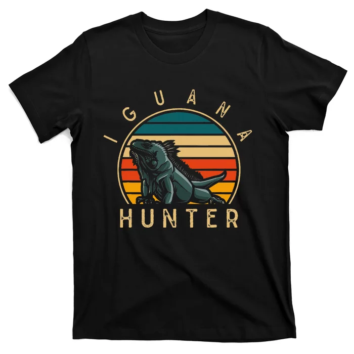 Vintage Iguana Hunter Funny Reptile Lover T-Shirt