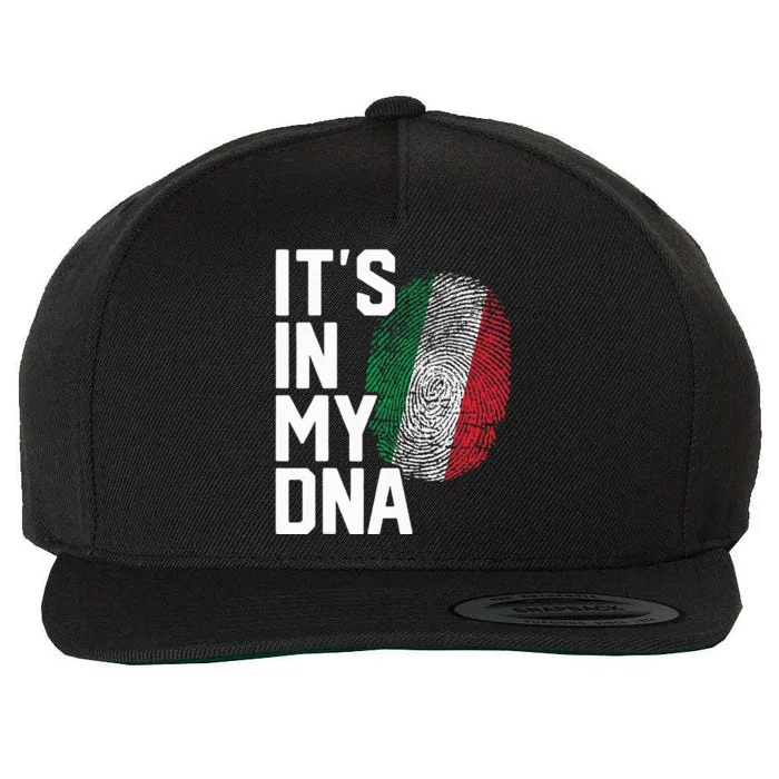 vintage Italy Italian Flag Heritage Wool Snapback Cap