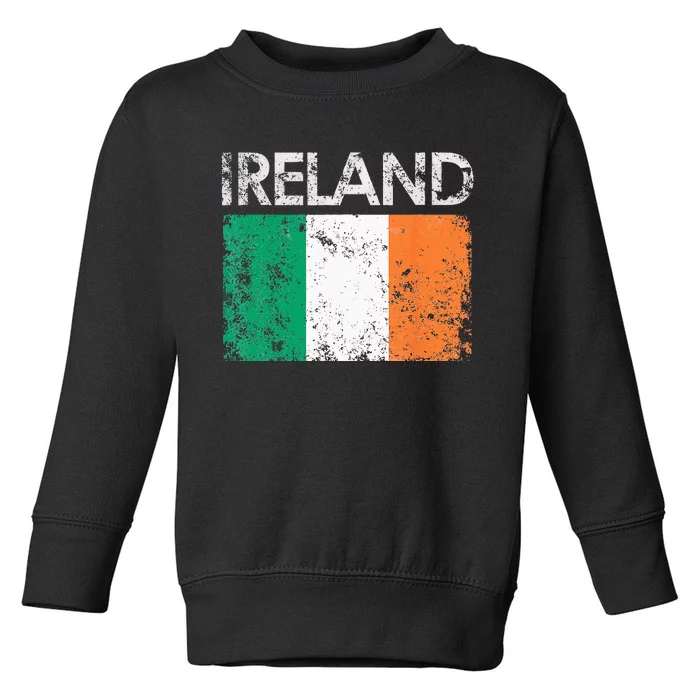 Vintage Ireland Irish Flag Pride Gift Toddler Sweatshirt