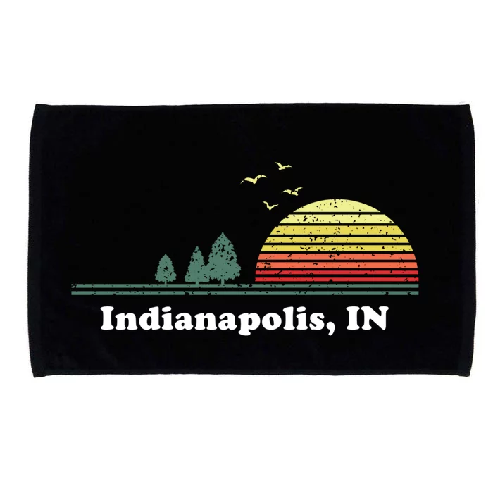 Vintage Indianapolis Iowa Home Souvenir Print Gift Microfiber Hand Towel