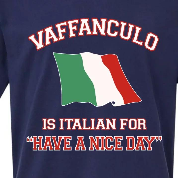 Vaffanculo Is Italian For Have A Nice Day Sueded Cloud Jersey T-Shirt