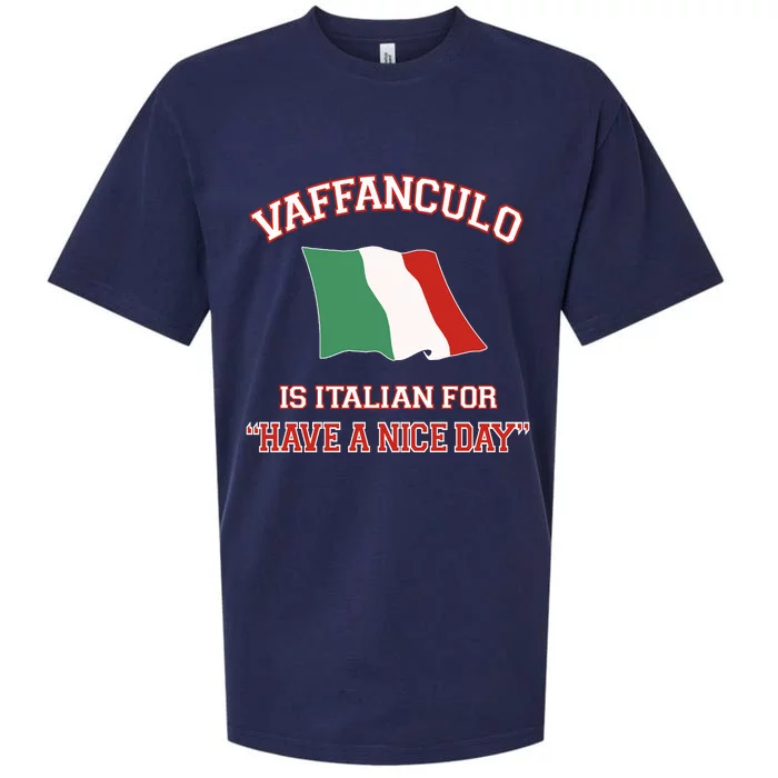 Vaffanculo Is Italian For Have A Nice Day Sueded Cloud Jersey T-Shirt