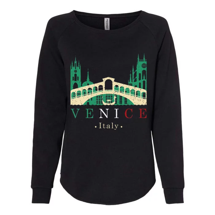 Venice Italy Iconic Gondola Rialto Bridge Ponte Di Rialto Womens California Wash Sweatshirt