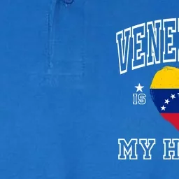 Venezuela Is In My Heart Proud Flag Athletic Souvenir Gift Softstyle Adult Sport Polo