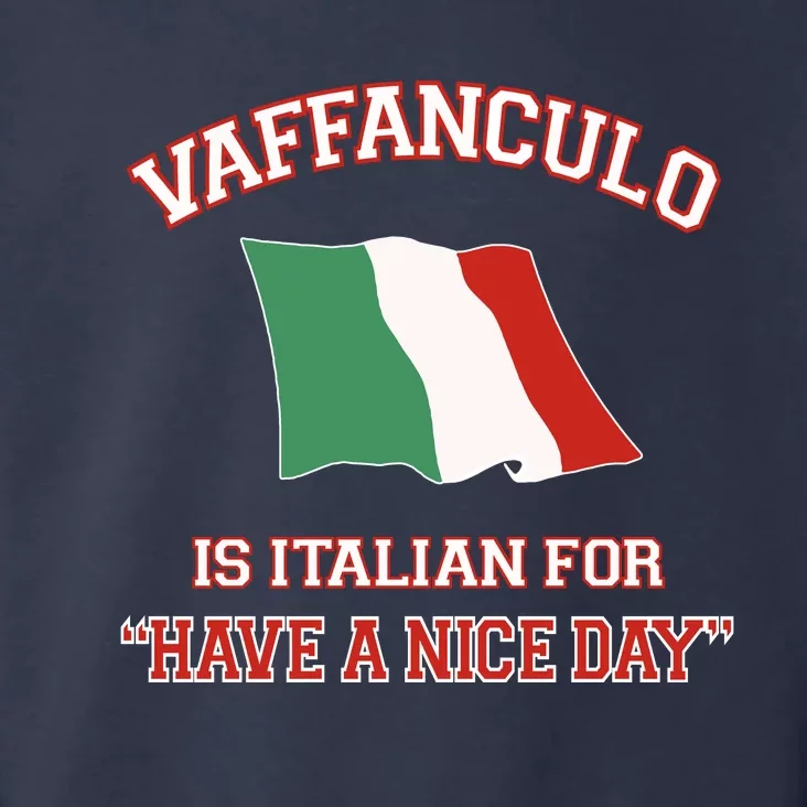 Vaffanculo Is Italian For Have A Nice Day Toddler Hoodie