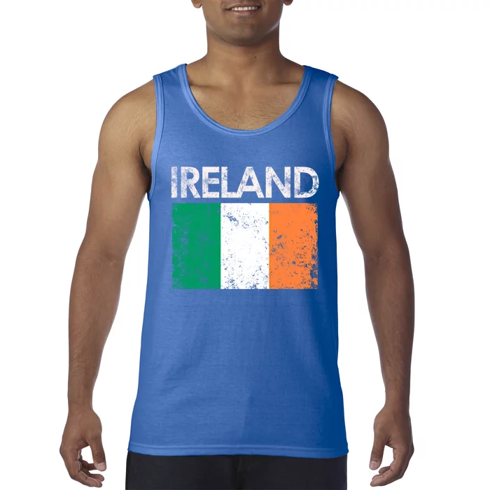 Vintage Ireland Irish Flag Pride Gift Cool Gift Tank Top