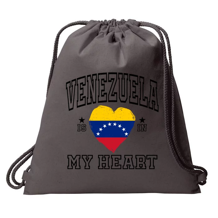 Venezuela Is In My Heart Proud Throwback Souvenir Gift Drawstring Bag