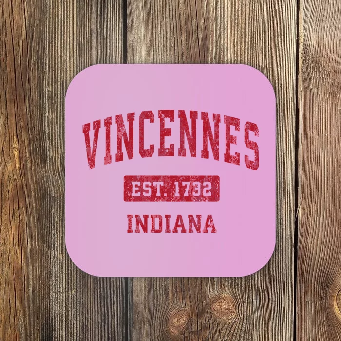 Vincennes Indiana In Vintage Sports Coaster