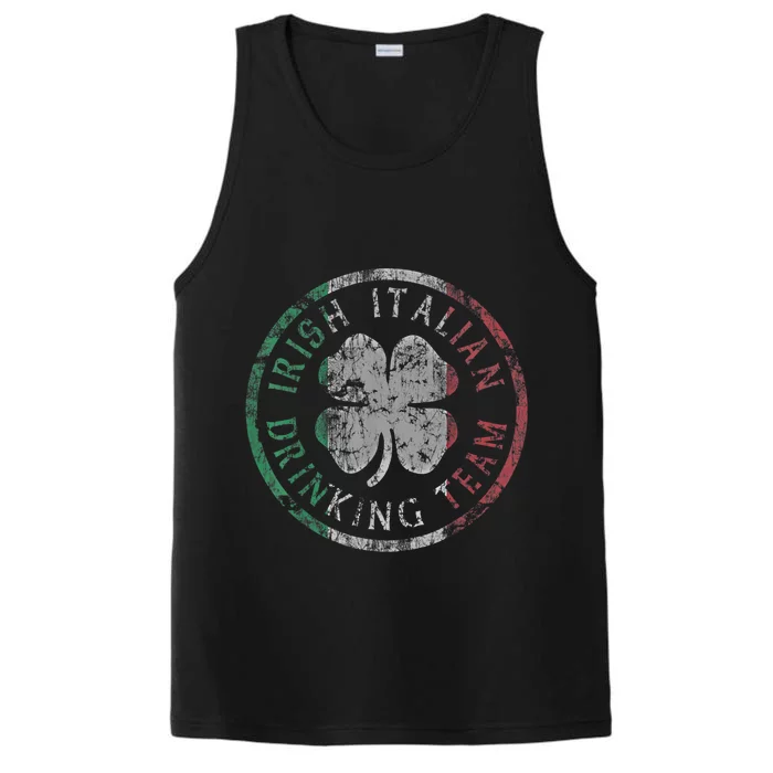 Vintage Irish Italian Ing Team St Patrick's Day Groups Meaningful Gift Performance Tank