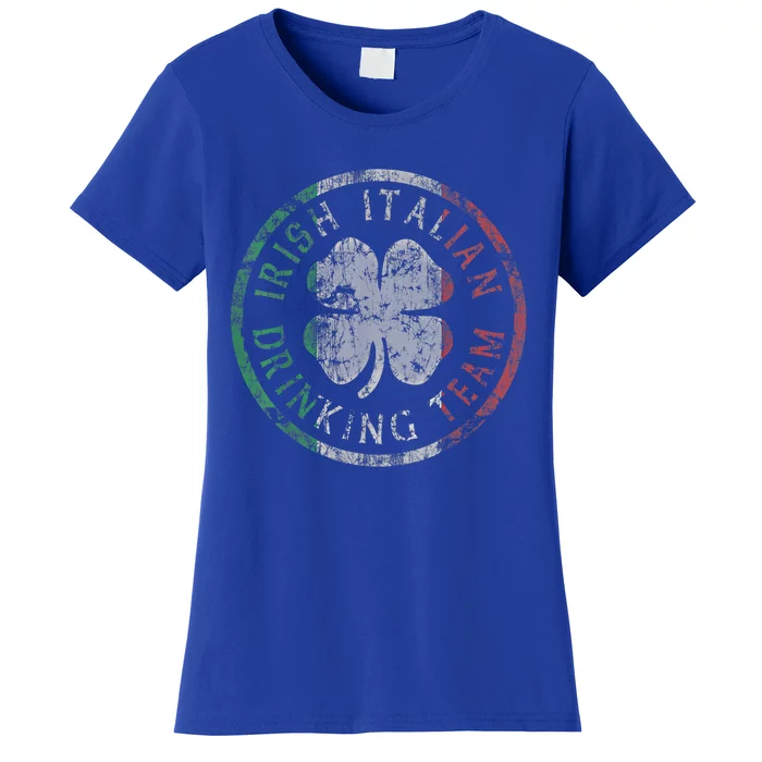 Vintage Irish Italian Ing Team St Patrick's Day Groups Meaningful Gift Women's T-Shirt