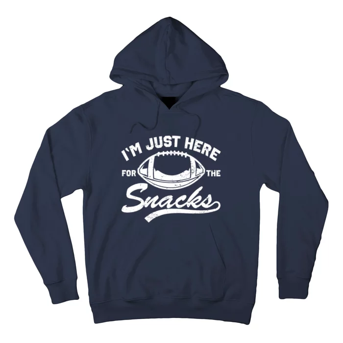 Vintage I'm Just Here For The Snacks Fantasy Football Hoodie