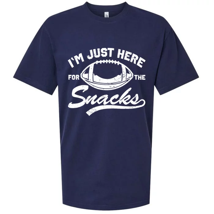 Vintage I'm Just Here For The Snacks Fantasy Football Sueded Cloud Jersey T-Shirt