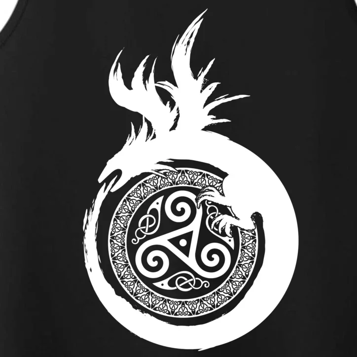 Viking Dragon Celtic Emblem Performance Tank