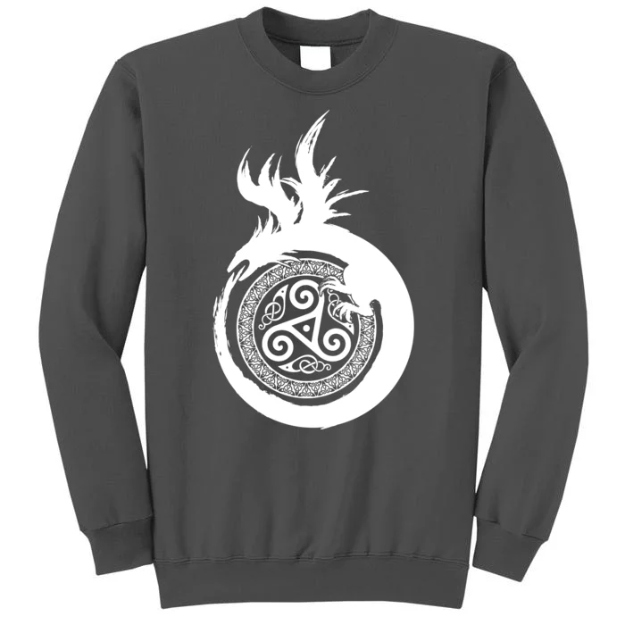 Viking Dragon Celtic Emblem Tall Sweatshirt