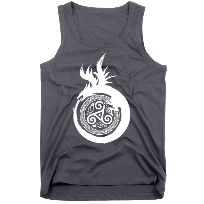 Viking Dragon Celtic Emblem Tank Top