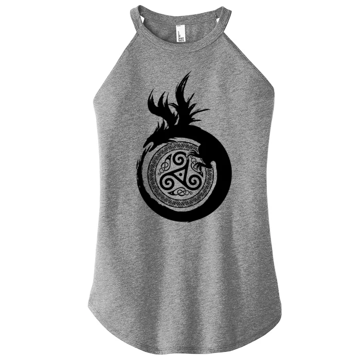 Viking Dragon Celtic Emblem Women’s Perfect Tri Rocker Tank