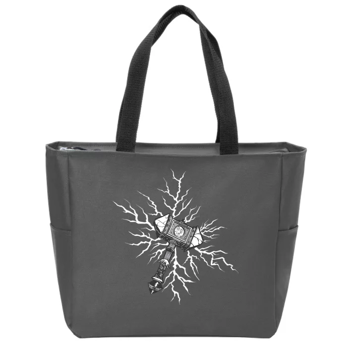 Viking Hammer Zip Tote Bag