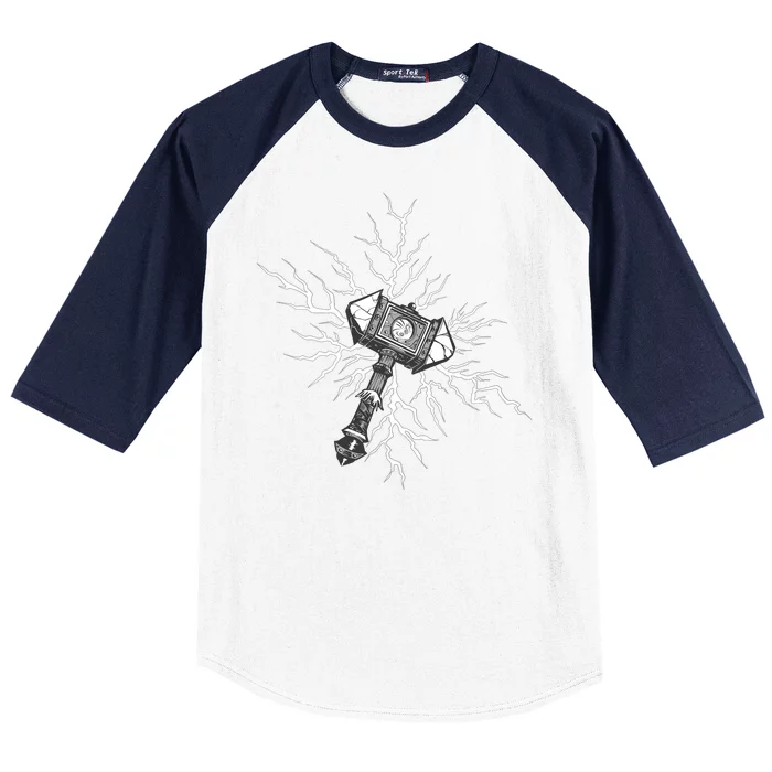 Viking Hammer Baseball Sleeve Shirt