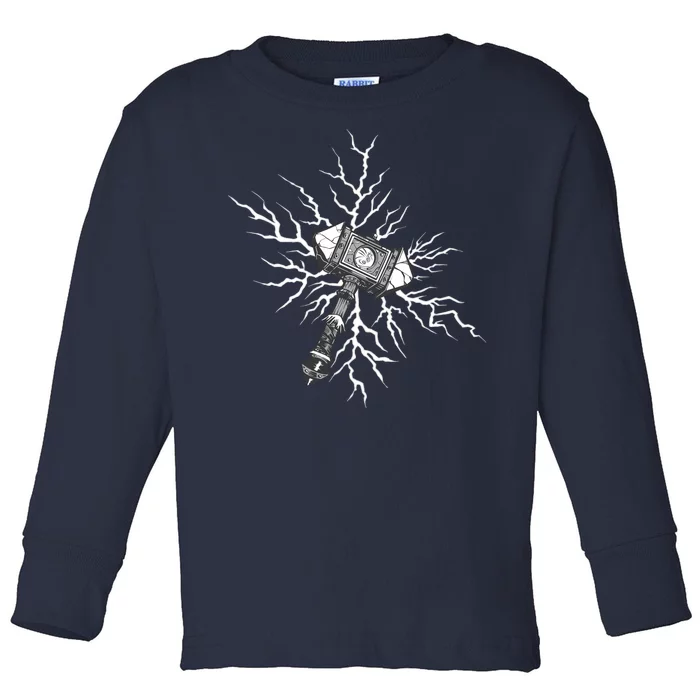 Viking Hammer Toddler Long Sleeve Shirt