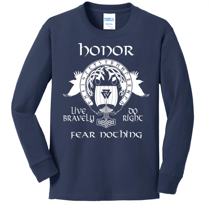 Viking Honor Kids Long Sleeve Shirt