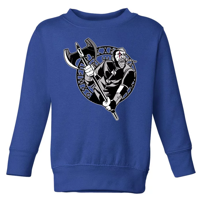 Viking Warrior Weapon Toddler Sweatshirt