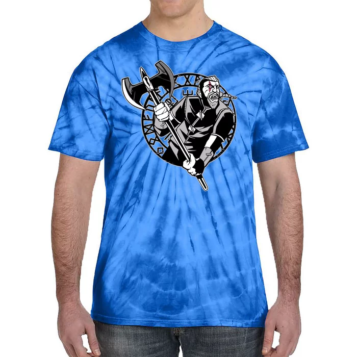 Viking Warrior Weapon Tie-Dye T-Shirt