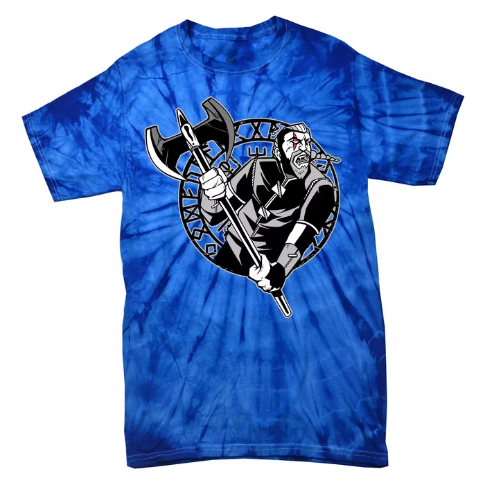 Viking Warrior Weapon Tie-Dye T-Shirt