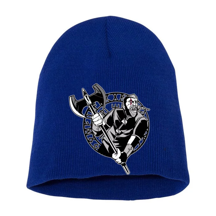 Viking Warrior Weapon Short Acrylic Beanie