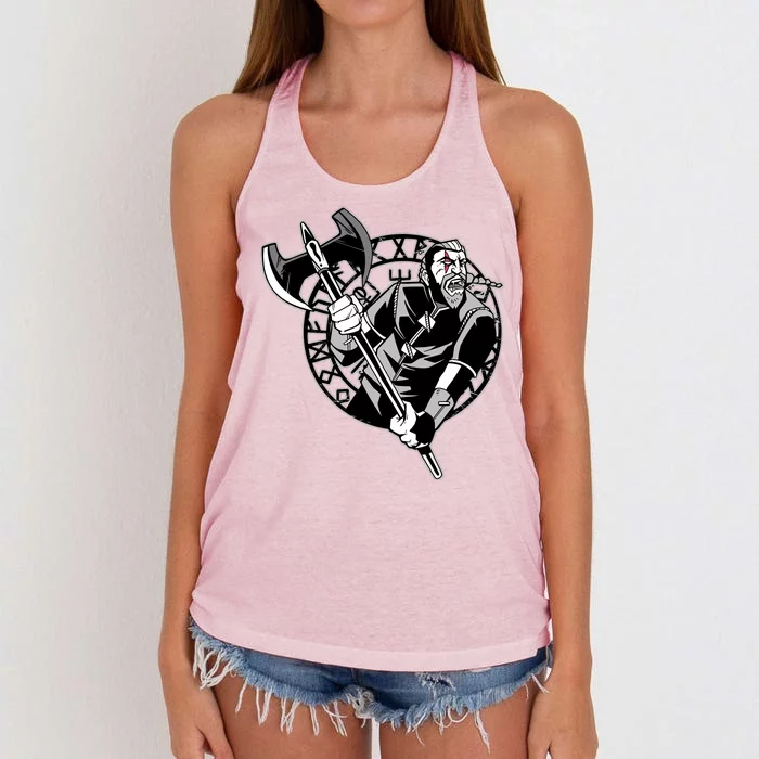 Viking Warrior Weapon Women's Knotted Racerback Tank