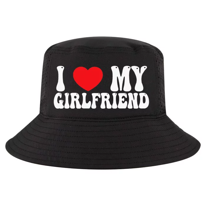 Valentine I Love My Girlfriend GF Red Heart Lover Cool Comfort Performance Bucket Hat