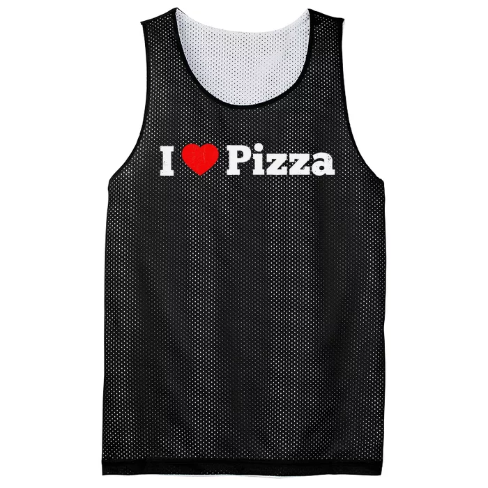 Vintage I L.ove P.izza Party Lover Food Mesh Reversible Basketball Jersey Tank