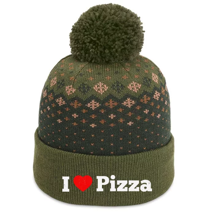 Vintage I L.ove P.izza Party Lover Food The Baniff Cuffed Pom Beanie