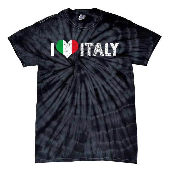 Vintage I Love Italy Europe Vacation Holiday Tie-Dye T-Shirt