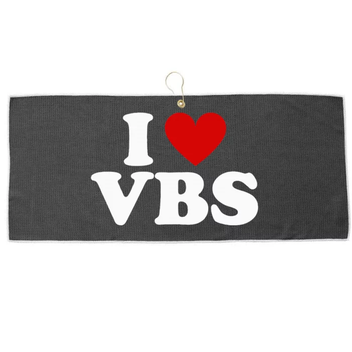 Vbs I Love Vacation Bible School Christian Vbs Church Jesus Large Microfiber Waffle Golf Towel