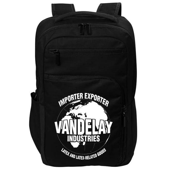 Vandelay Industries Latex Related Goods Funny Impact Tech Backpack