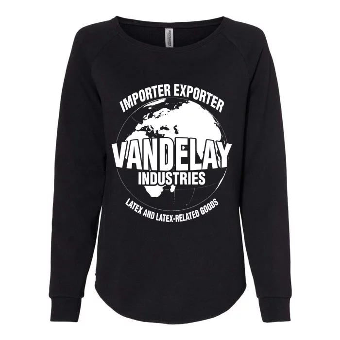 Vandelay Industries Latex Related Goods Funny Womens California Wash Sweatshirt