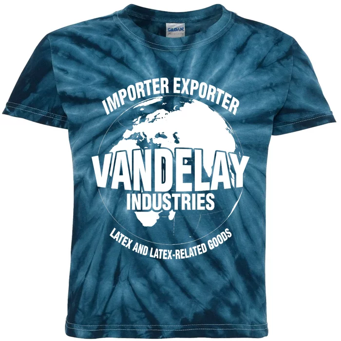 Vandelay Industries Latex Related Goods Funny Kids Tie-Dye T-Shirt