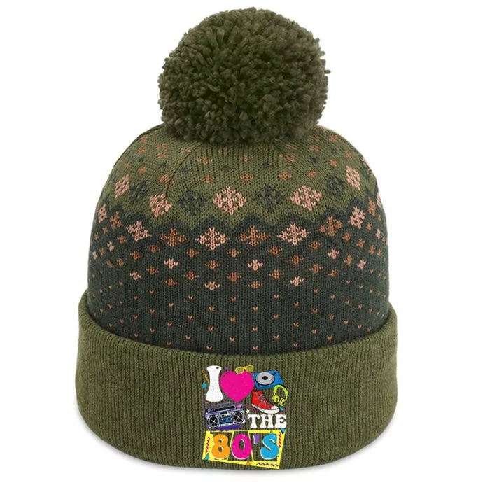 Vintage I Love The 80s I Love The 80s The Baniff Cuffed Pom Beanie