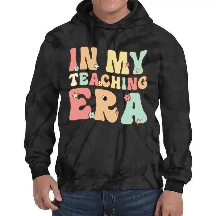 Vintage In My Teaching Era Cool Teacher Appreciation Gifts Tie Dye Hoodie