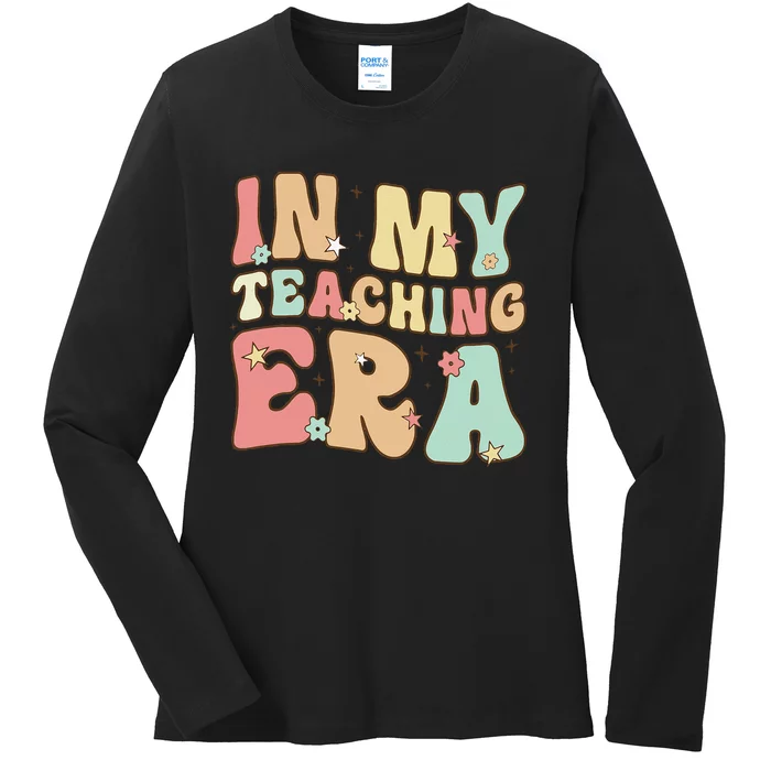 Vintage In My Teaching Era Cool Teacher Appreciation Gifts Ladies Long Sleeve Shirt