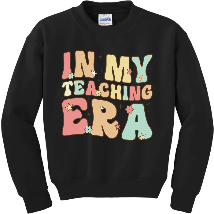 Vintage In My Teaching Era Cool Teacher Appreciation Gifts Kids Sweatshirt