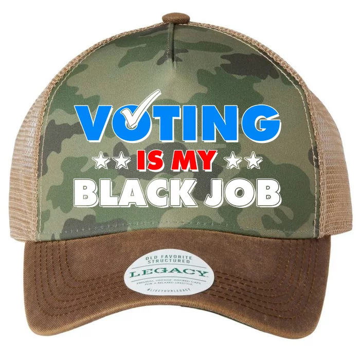 Voting Is My Black Job 2024 Election Legacy Tie Dye Trucker Hat