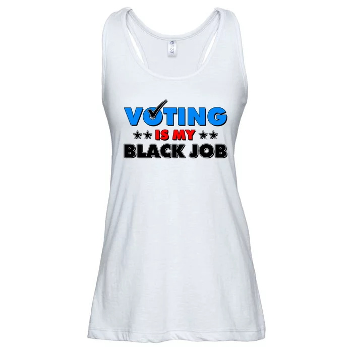 Voting Is My Black Job 2024 Election Ladies Essential Flowy Tank